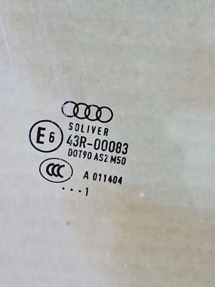 Audi A7 S7 4G (2010 - 2014) E643R00083 Стекло передней двери — фото 3