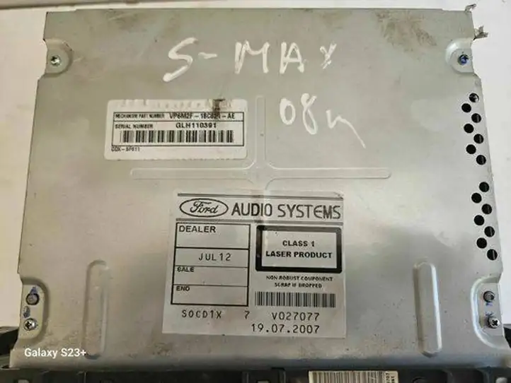 Ford S-MAX (2006 - 2010) 7S7T18C939AE Магнитола / мультимедийная система — фото 2