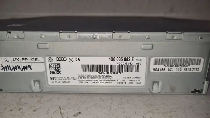 Audi A6 C7 (2011 - 2014) 4G0035082E Магнитола / мультимедийная система — фото 3