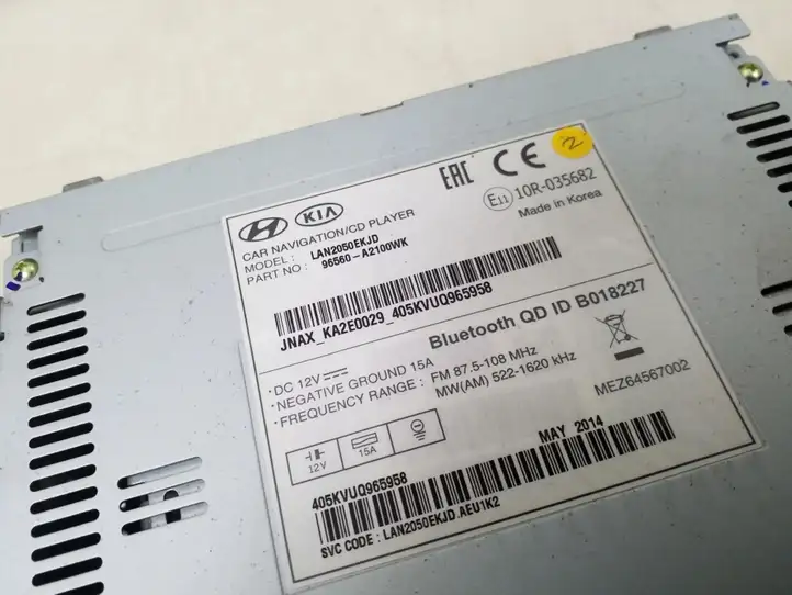Kia Ceed (2015 - 2018) 96560A2100WK Магнитола / мультимедийная система — фото 2