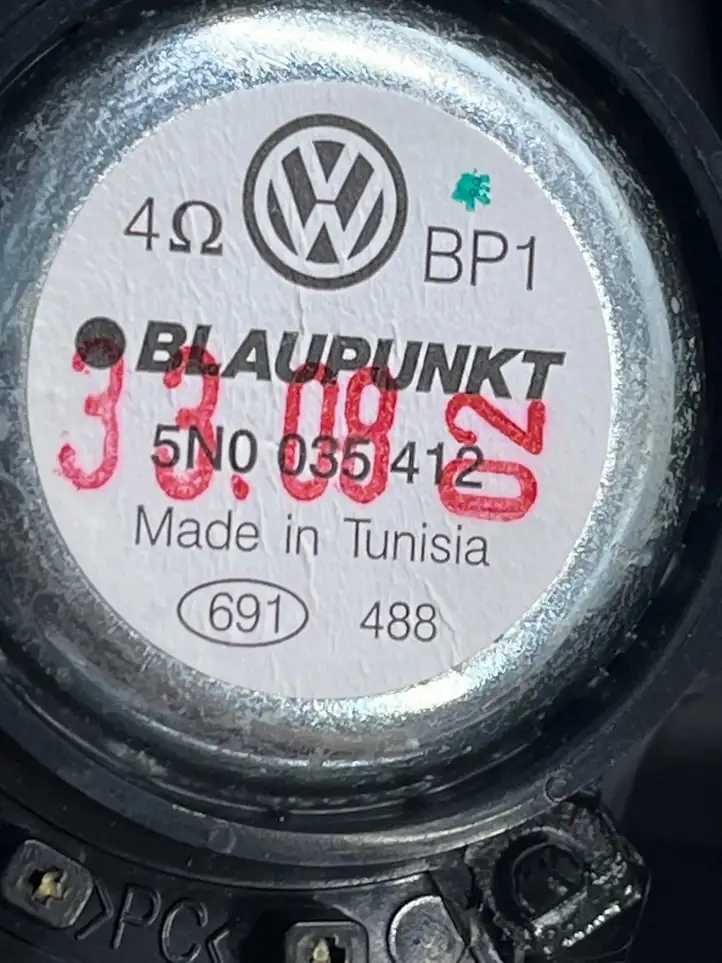 Volkswagen Tiguan (2007 - 2011) 5N0035412 Динамики передних дверей — фото 3