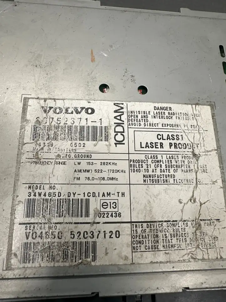 Volvo V50 (2004 - 2008) 307523711 Магнитола / мультимедийная система — фото 5