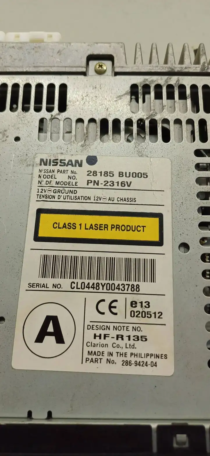 Nissan (2000 - 2006) 28185BU005 Магнитола / мультимедийная система — фото 3