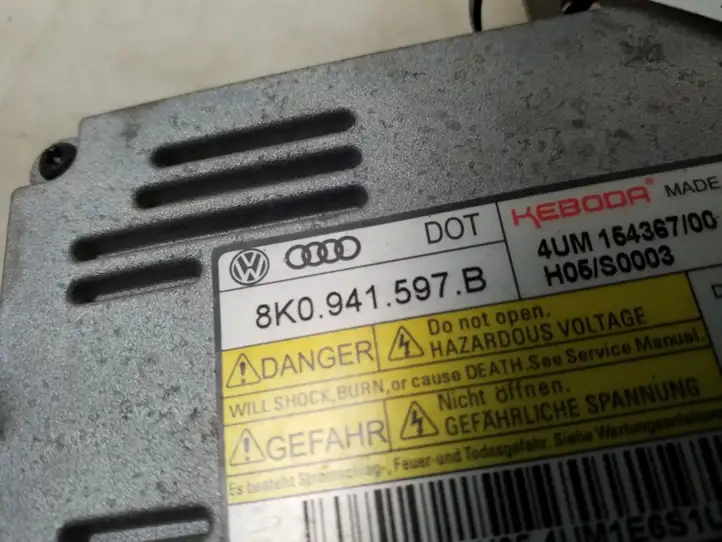 Audi A3/S3 8V (2012 - 2016) 8K0941597B Блок розжига ксенона — фото 3
