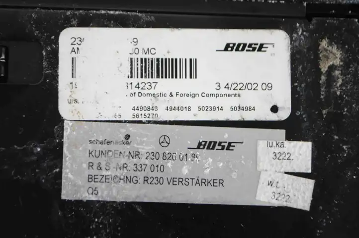 Mercedes-Benz SL R230 (2001 - 2012) A2308200189 Усилитель звука — фото 5
