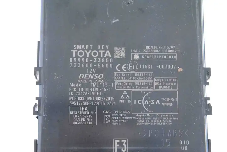 Lexus ES 250 - 300 - 350 (2018 - ) 8999033850 Блок бесключевого доступа — фото 4