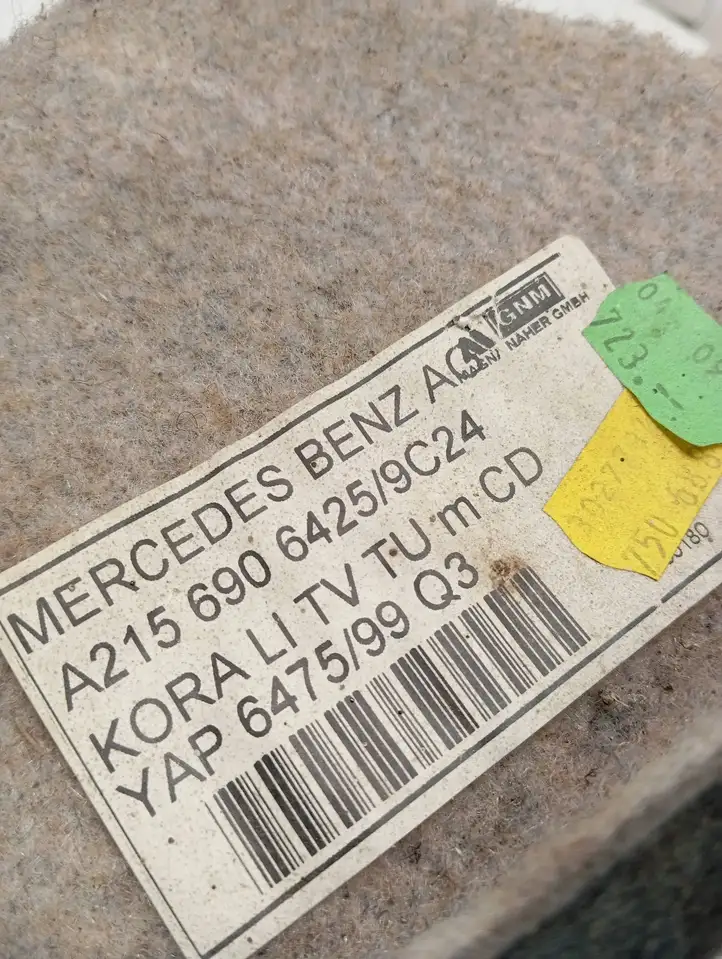 Mercedes-Benz CL C215 (2000 - 2006) A2156906425 Прочая отделка багажника — фото 9