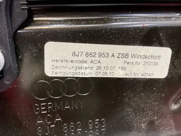 Audi TT TTS Mk2 (2006 - 2010) 8J7862953A Воздушный дефлектор — фото 7