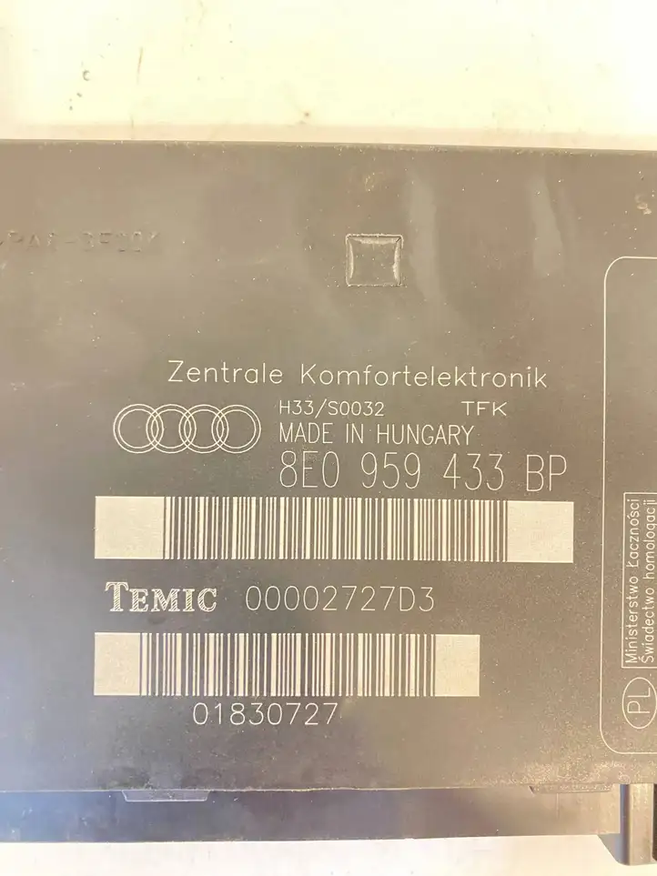 Audi A4 S4 B7 8E 8H (2004 - 2009) 8E0959433BP Модуль комфорта — фото 4