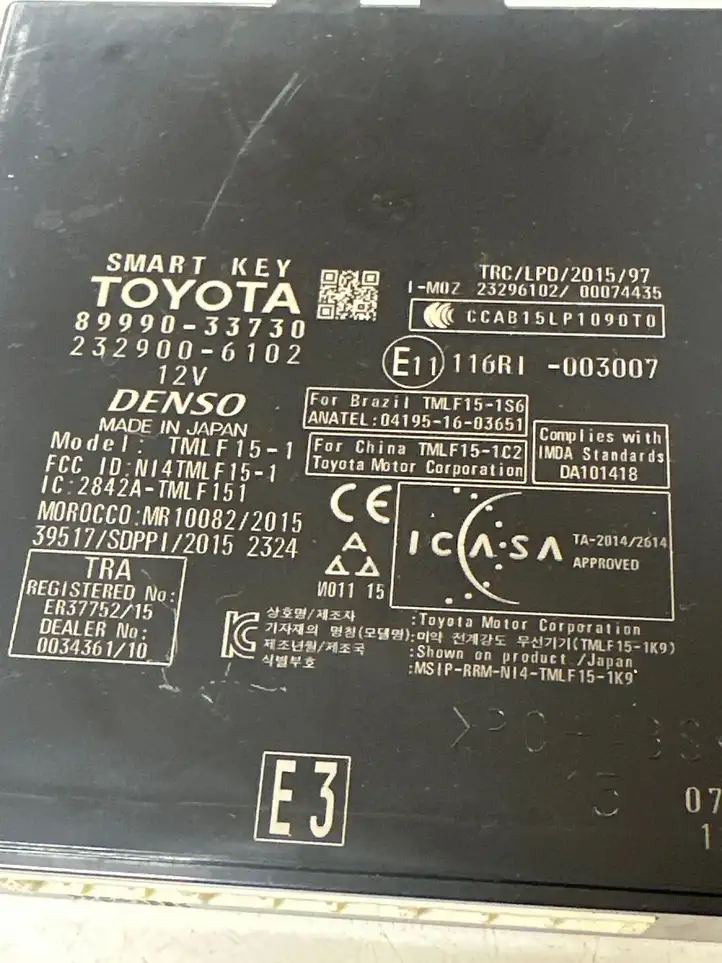 Lexus ES 300h (2012 - 2018) 8999033730 Блок бесключевого доступа — фото 2