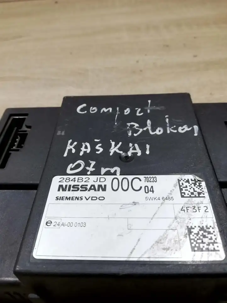 Nissan Qashqai (2006 - 2010) 284b2jd00c Модуль комфорта — фото 3