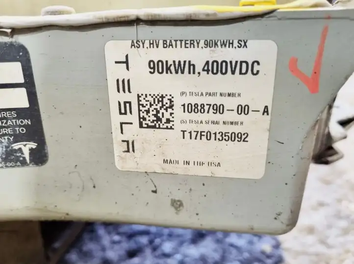 Tesla Model S (2016 - 2021) 108879000A Аккумулятор гибридного / электрического автомобиля — фото 5