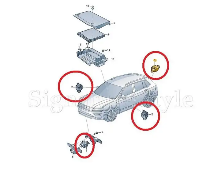 Skoda Enyaq iV (2020 - ) 5WA980546D Камера в зеркале заднего вида — фото 4