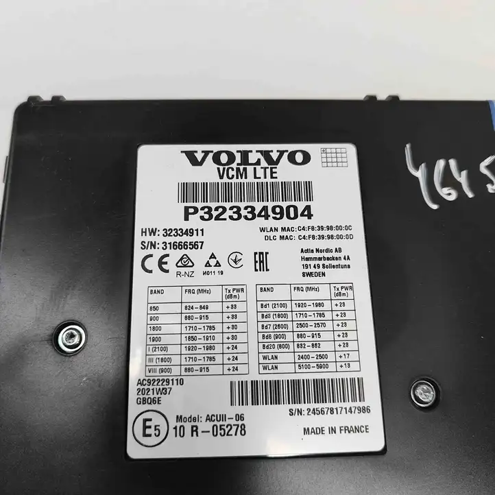 Volvo XC90 (2019 - ) 32334904 Bluetooth модуль — фото 7
