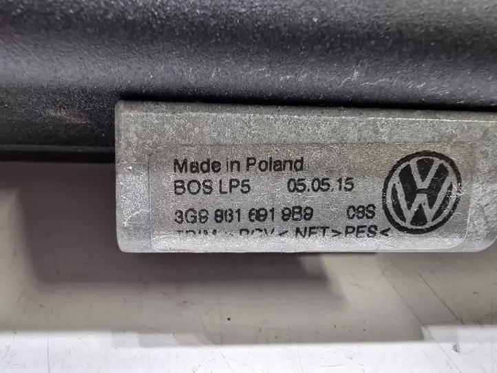 Volkswagen PASSAT B8 (2015 - ) 3G9861691 Шторка багажника (сетка) — фото 7