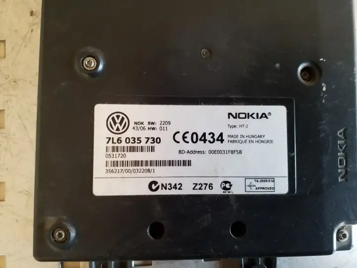 Volkswagen Touareg I (2002 - 2010) 7L6035730 Bluetooth модуль — фото 2