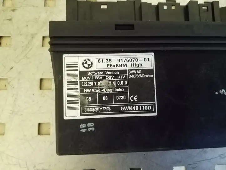 BMW 5 E60 E61 (2004 - 2010) 6135917607001 Модуль комфорта — фото 2