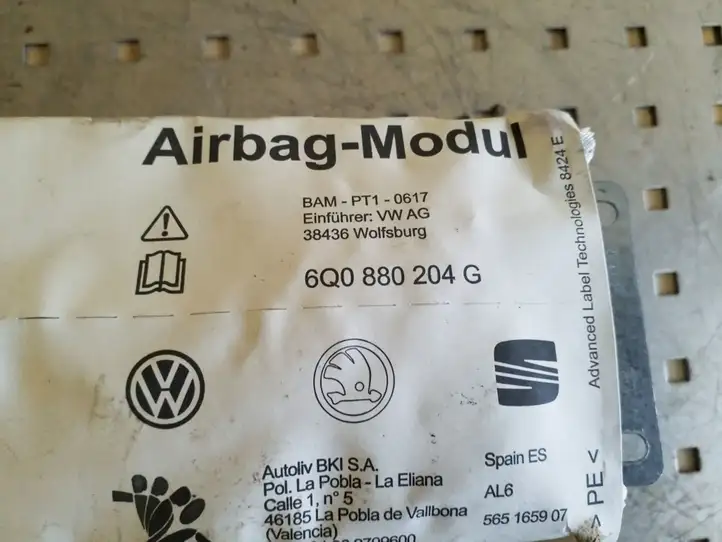 Volkswagen Polo (2005 - 2009) 6Q0880204G Подушка безопасности пассажира — фото 3