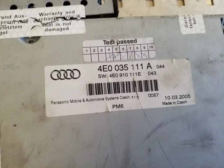 Audi A6 Allroad C6 (2006 - 2008) 4E0035111A CD/DVD чейнджер — фото 2