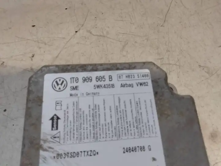 Volkswagen Touran I (2003 - 2010) 1T0909605B Датчик удара SRS — фото 3