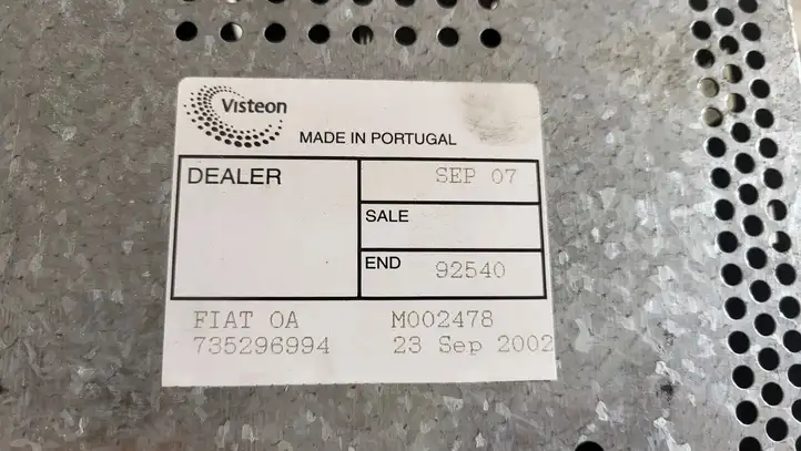 Fiat Stilo (2001 - 2010) 735296994 Магнитола / мультимедийная система — фото 13