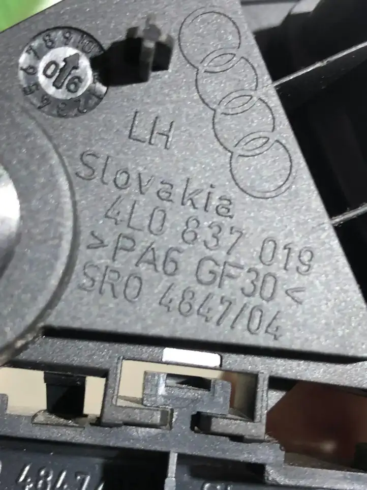 Audi Q7 4L (2005 - 2009) 4L0837019 Внутренняя ручка двери — фото 3