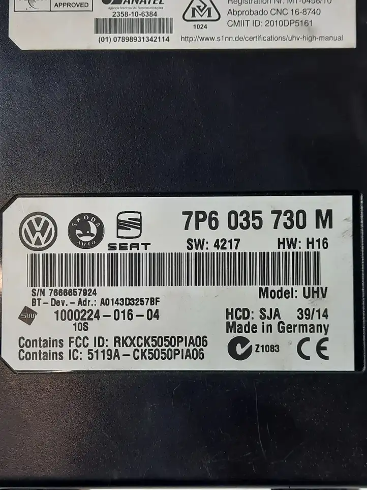 Volkswagen Touareg I (2002 - 2010) 7P6035730M Блок GSM — фото 4