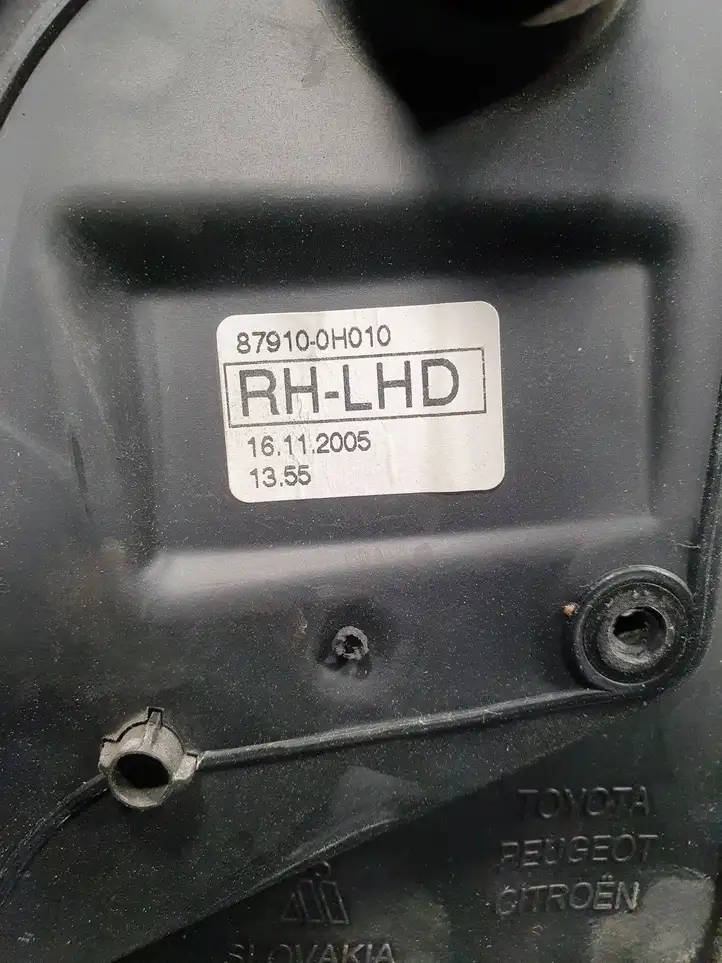 Peugeot 107 (2005 - 2008) 879100H010 Боковое зеркало механическое — фото 7