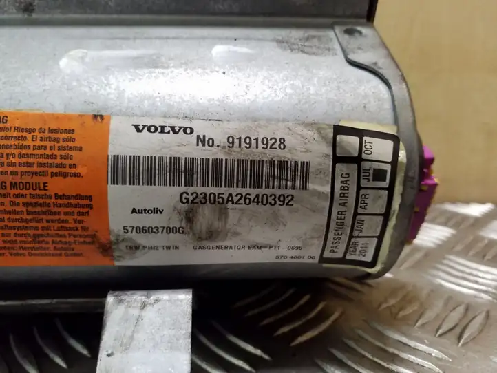 Volvo V70 (2000 - 2004) 9191928 Подушка безопасности пассажира — фото 5