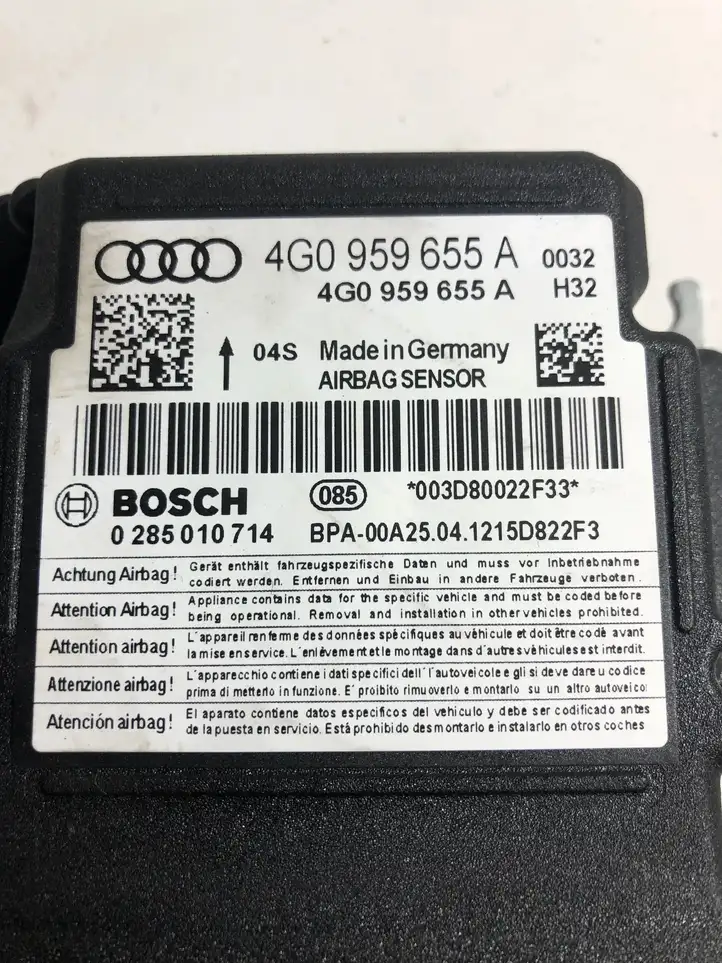 Audi A7 S7 4G (2010 - 2014) 4G0959655A Блок управления SRS — фото 3