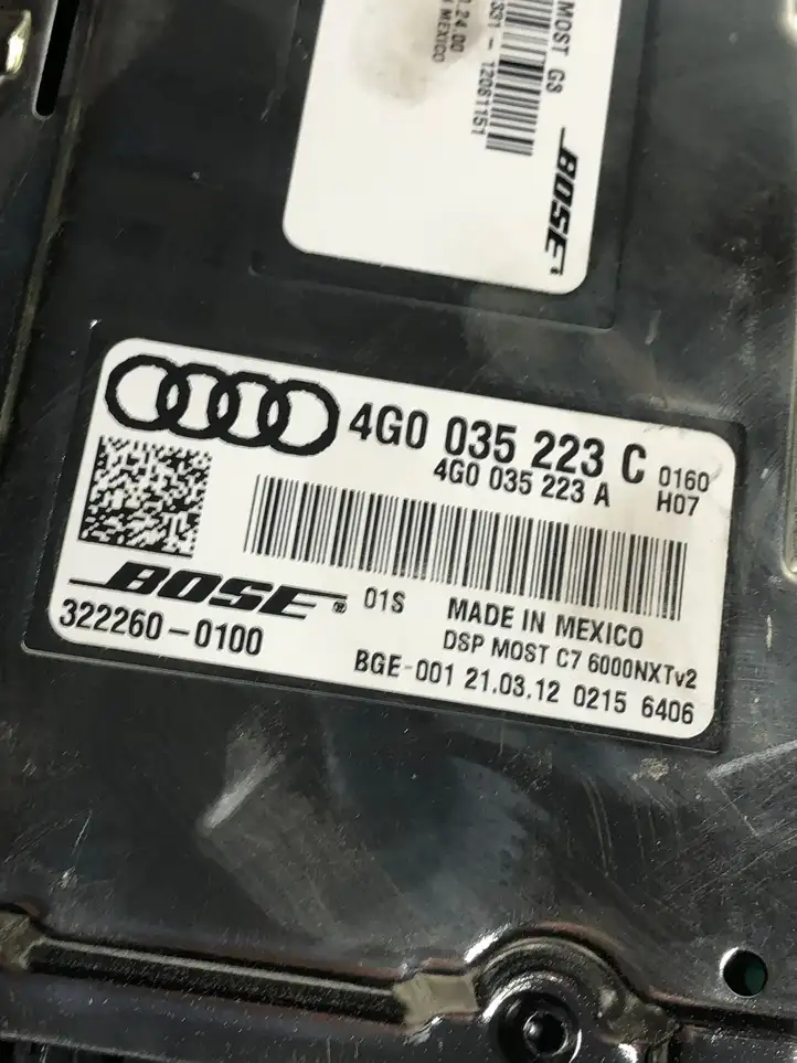 Audi A7 S7 4G (2010 - 2014) 4G0035223C Усилитель звука — фото 4