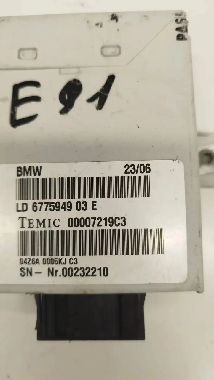 BMW 3 E90 E91 (2005 - 2012) 6775949 Прочие блоки управления — фото 3