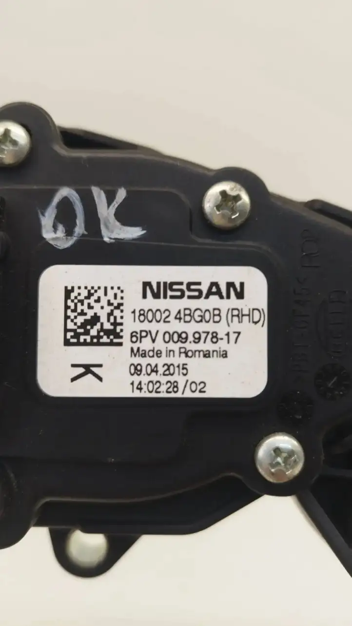 Nissan Qashqai (2017 - 2020) 180024BG0B Педаль акселератора — фото 5