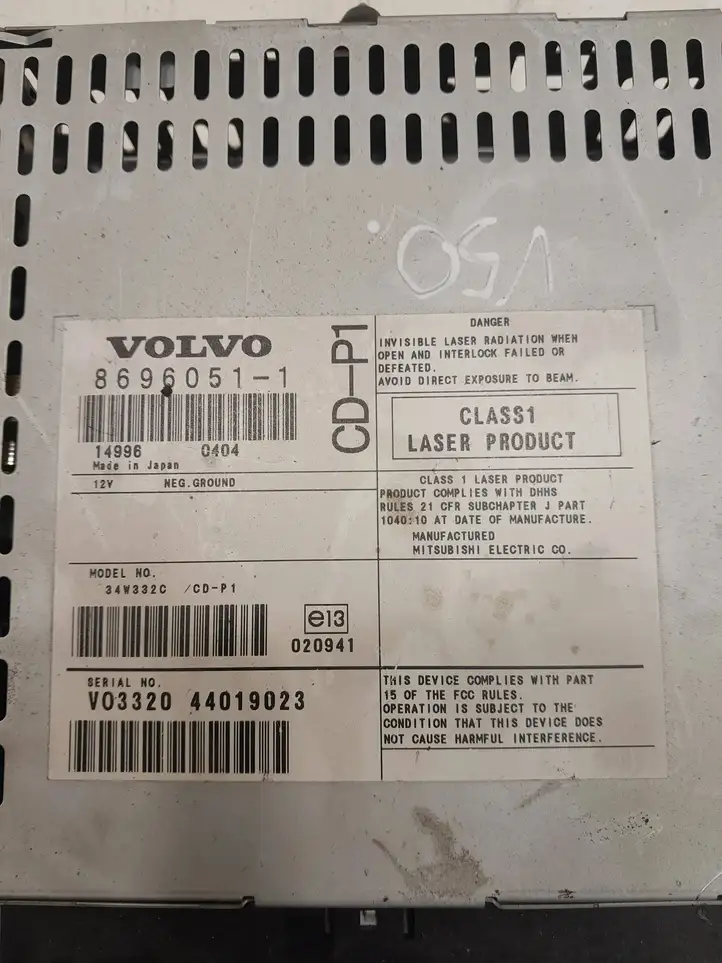 Volvo V50 (2004 - 2008) 86960511 Магнитола / мультимедийная система — фото 4