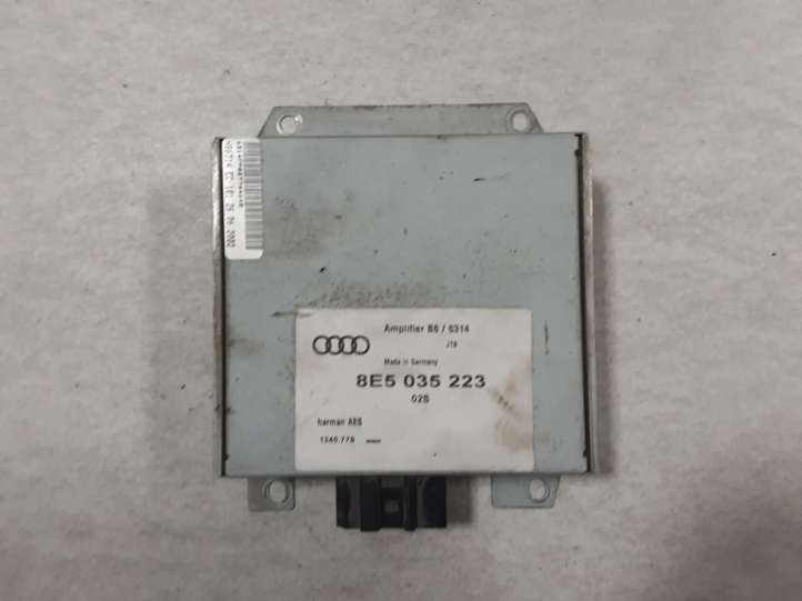 8E5035223 Audi A4 S4 B6 8E 8H Garso stiprintuvas