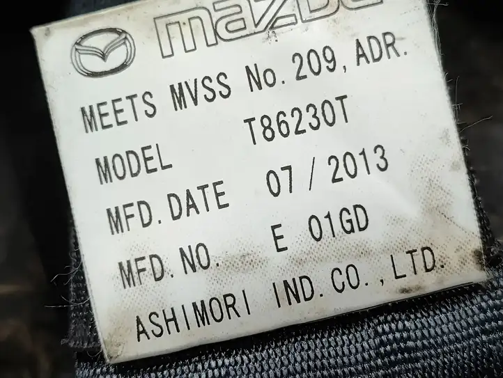 Mazda CX-9 (2012 - 2016) T86230T Задний ремень безопасности — фото 2