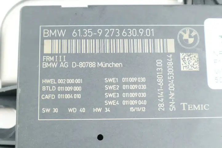 BMW 6 F12 F13 (2010 - 2018) 9273630 Блок управления светом — фото 4