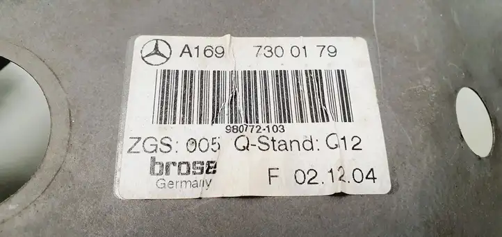 Mercedes-Benz A W169 (2004 - 2012) A1697300179 Механический стеклоподъемник задней двери — фото 5