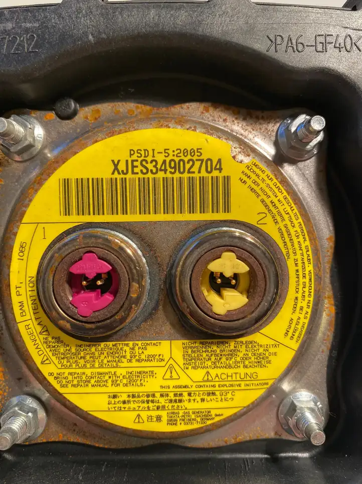 Opel Signum (2002 - 2008) XJES34902704 Крышка airbag рулевого колеса — фото 3