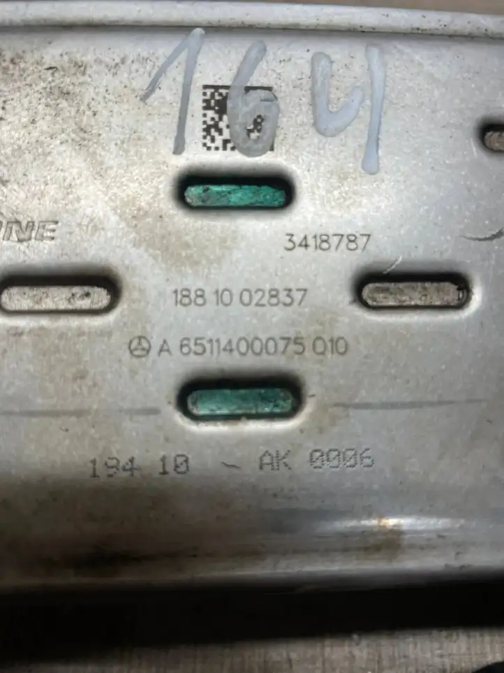 Mercedes-Benz C W204 (2007 - 2014) A6511400075 Охладитель клапана EGR — фото 3