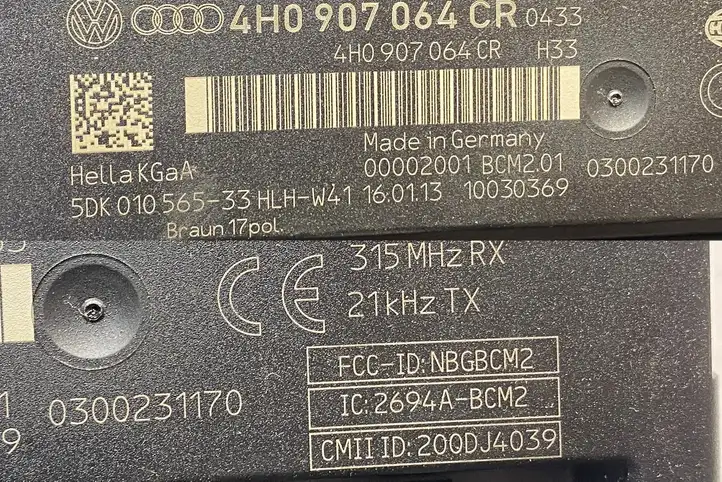 Audi A7 S7 4G (2010 - 2014) 4H0907064CR Модуль управления кузовом (BCM) — фото 4