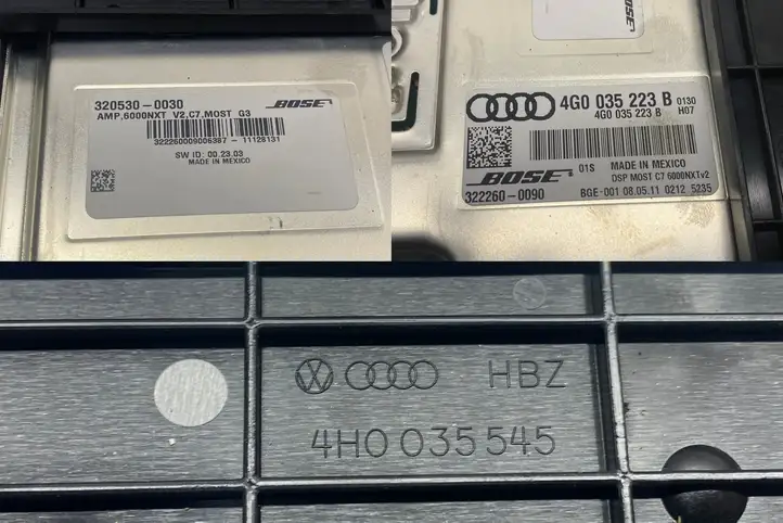 Audi A8 S8 D4 4H (2010 - 2014) 4G0035223B Усилитель звука — фото 4