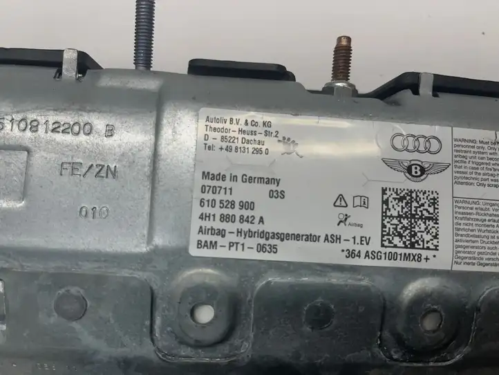 Audi A8 S8 D4 4H (2010 - 2014) 4H1880842A Коленная подушка безопасности — фото 9