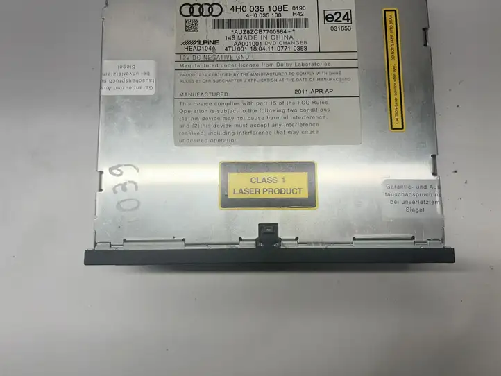 Audi A8 S8 D4 4H (2010 - 2014) 4H0035108E CD/DVD чейнджер — фото 5