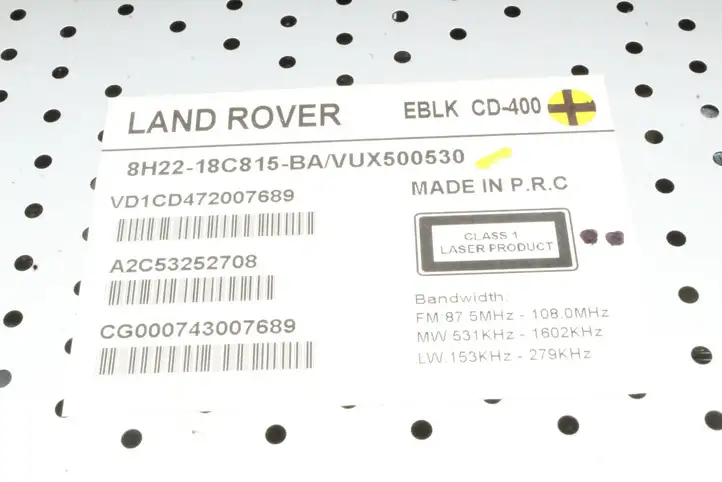 Land Rover Discovery 3 - LR3 (2004 - 2009) 8H2218C815BA Магнитола / мультимедийная система — фото 4