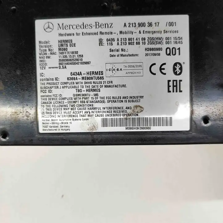 Mercedes-Benz CLA C117,X117,W117 (2013 - 2019) A2139003617 Bluetooth модуль — фото 9
