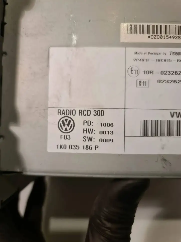 Volkswagen Golf V (2003 - 2009) 1K0035186P Магнитола / мультимедийная система — фото 7