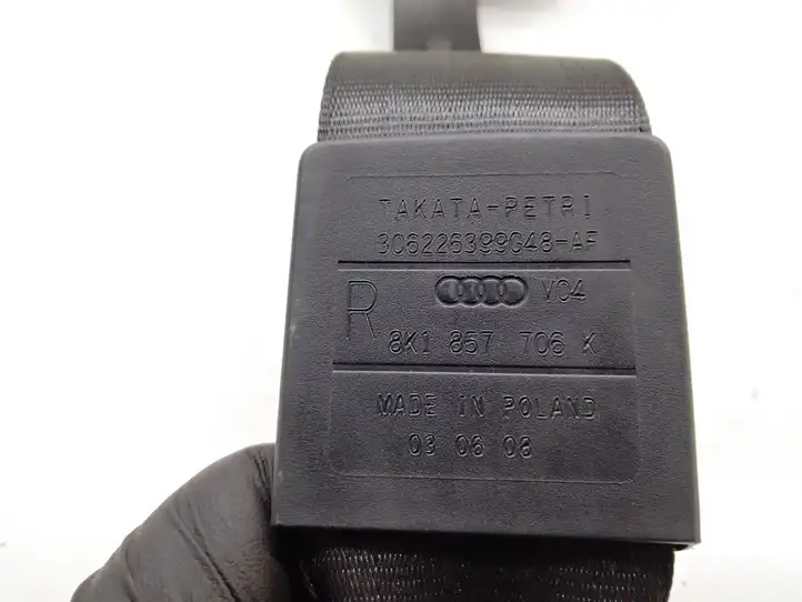 Audi A4 S4 B8 8K (2007 - 2011) 8K1857706K Передний ремень безопасности — фото 6