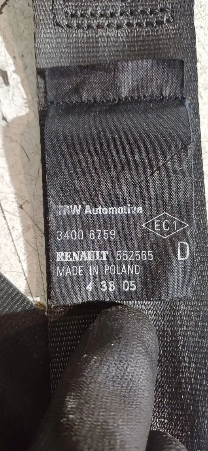 Renault Clio II (2001 - 2005) 552565 Задний ремень безопасности — фото 2