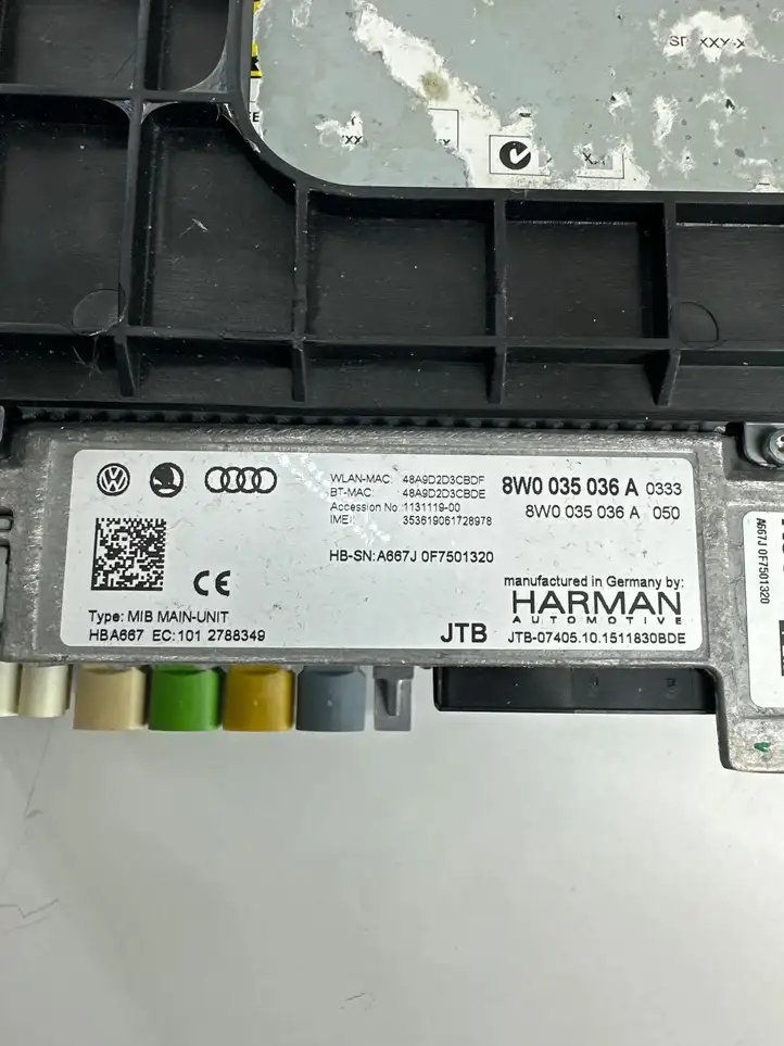 Audi A4 S4 B9 (2015 - 2019) 8W0035036A Магнитола / мультимедийная система — фото 3